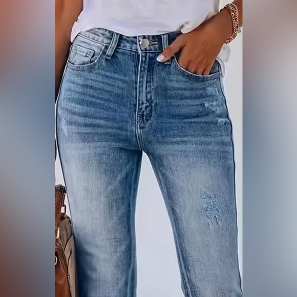 #4038 High Stretch Bootcut Chic Washed Denim Jeans - Picture 16 of 16